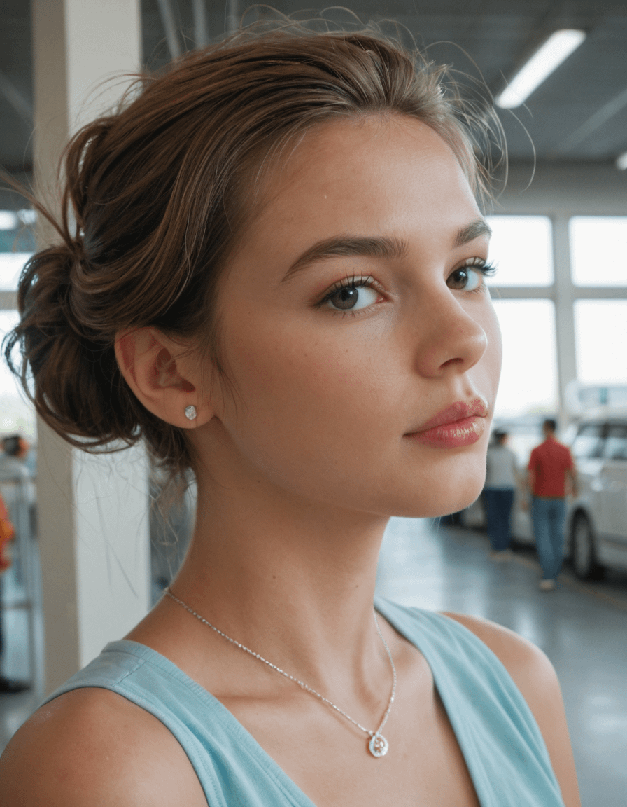 Blue Top Soft Lighting Blurred Interior