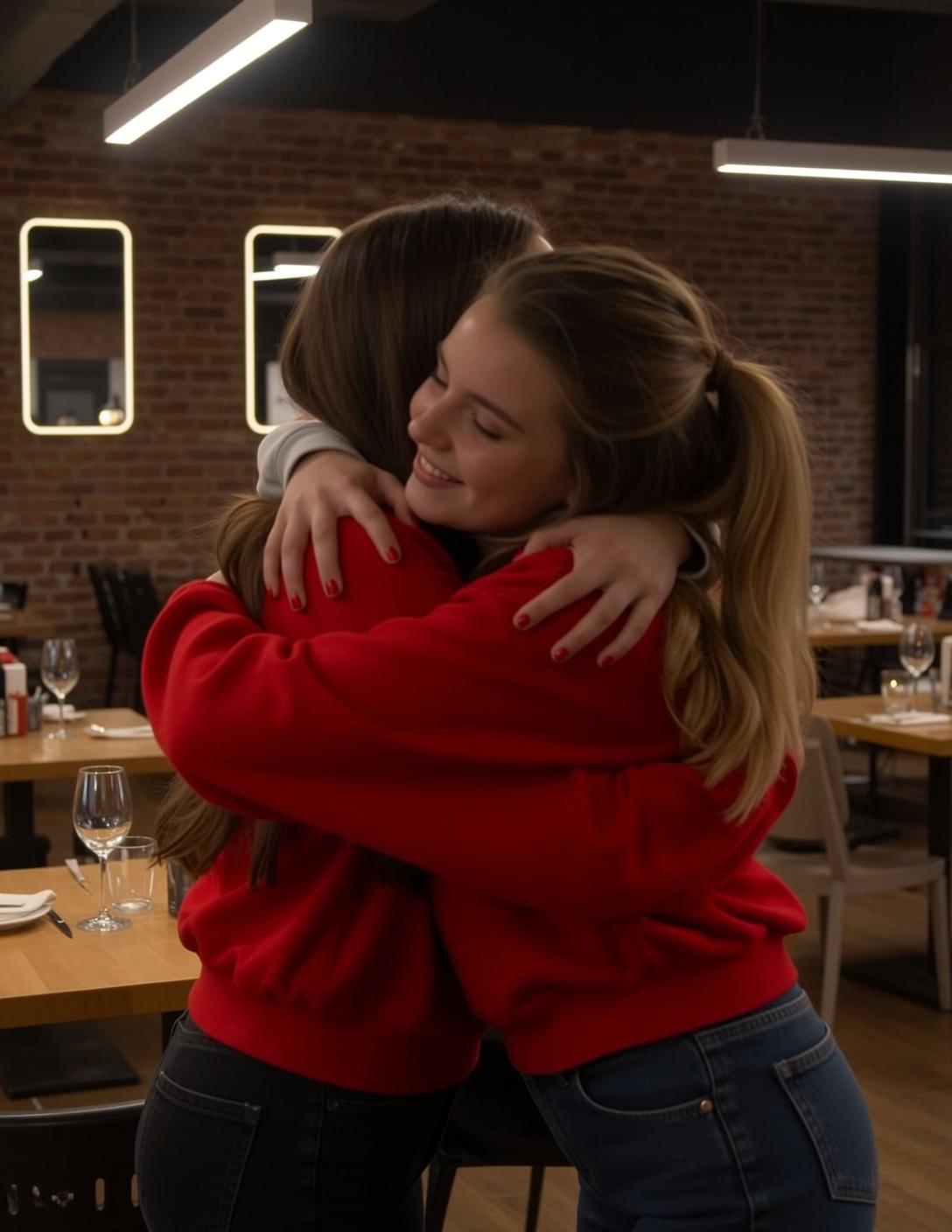 Explore Two Women Are Embracing Tightly Warm