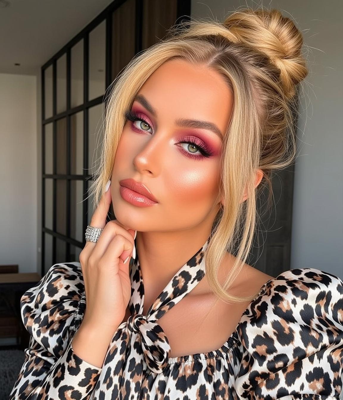Leopard Print Ring Portrait