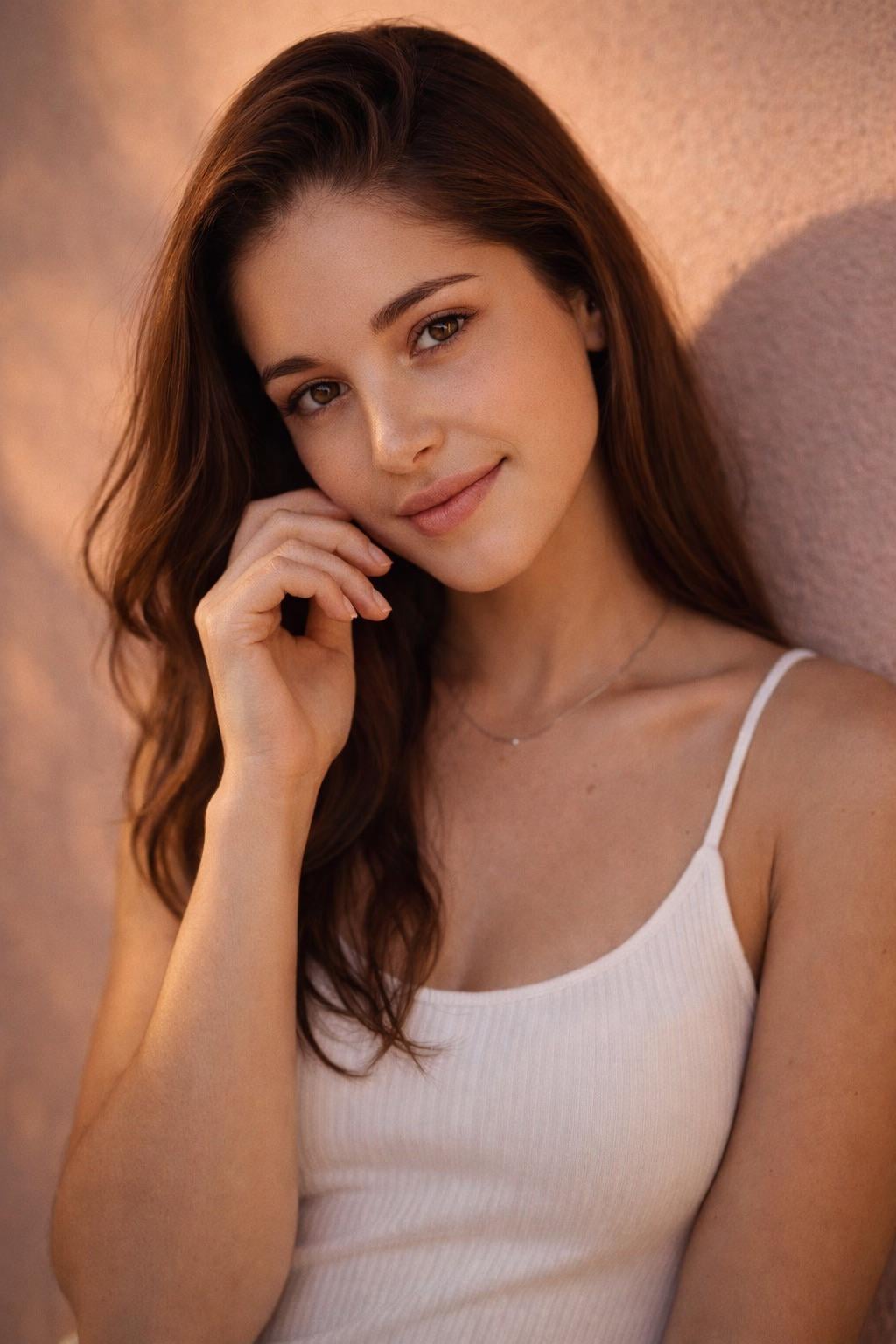 Relaxed Pose Outdoor Background