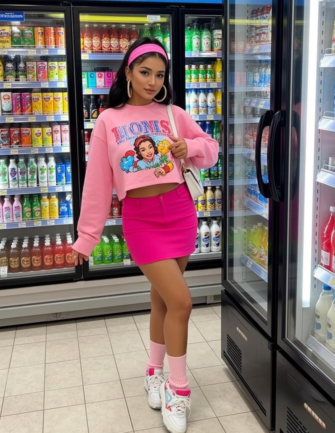 Pink Skirt Supermarket Style