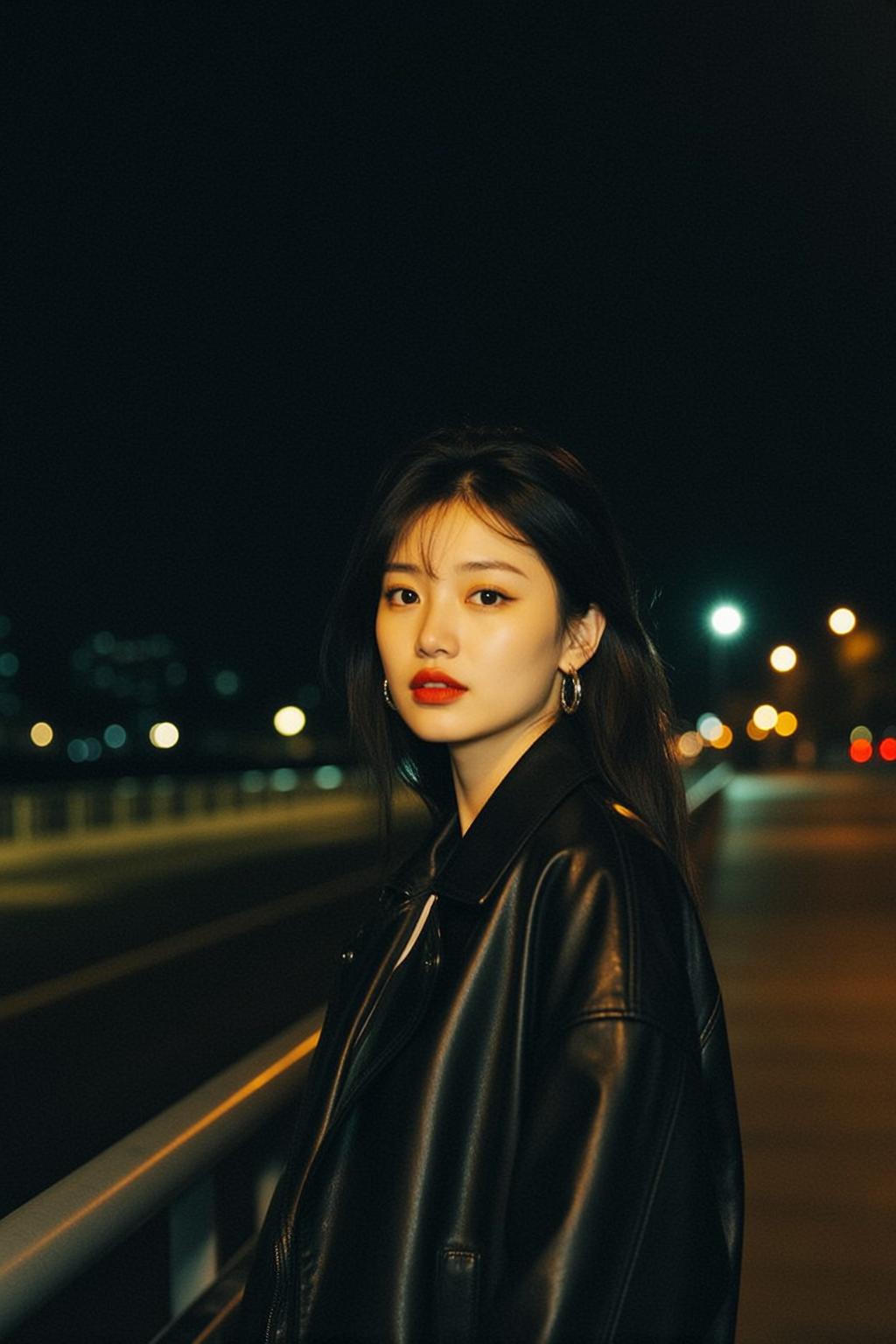 Silver Railing Red Lipstick