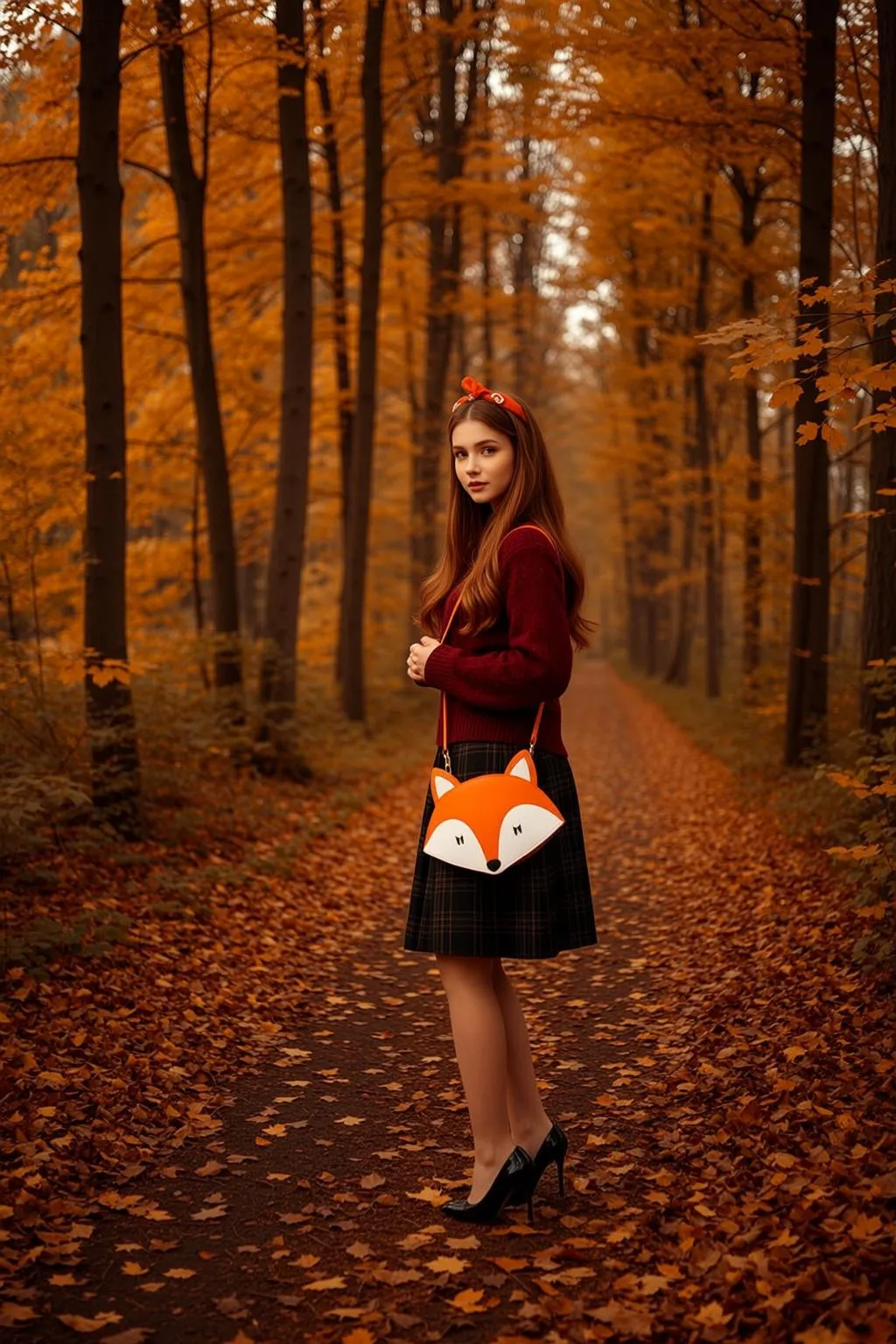 Autumn Young Long Wavy Auburn Fair Burgundy