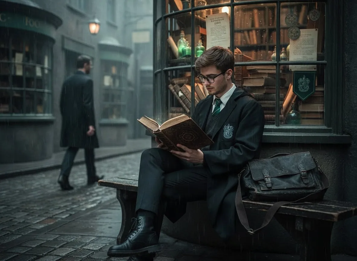 Midnight Magic: A Scholar's Secret Study Spot