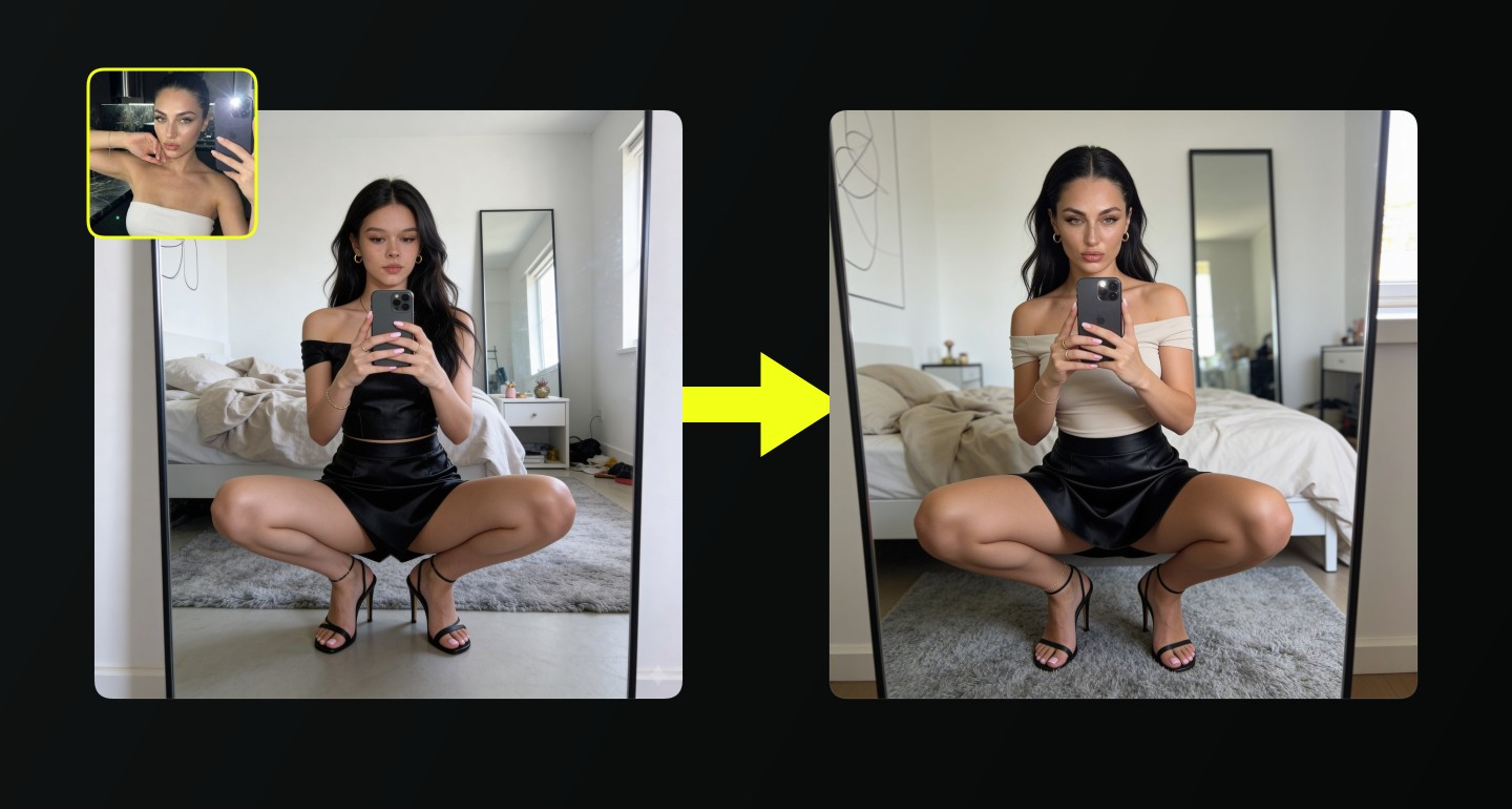 Lily remix walkthrough for Candid Mirror Selfie Squating