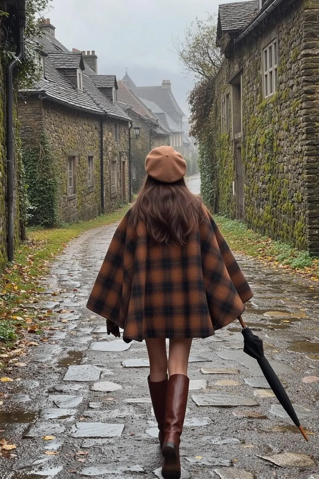 Autumn Young Long Wavy Dark Brown Fair