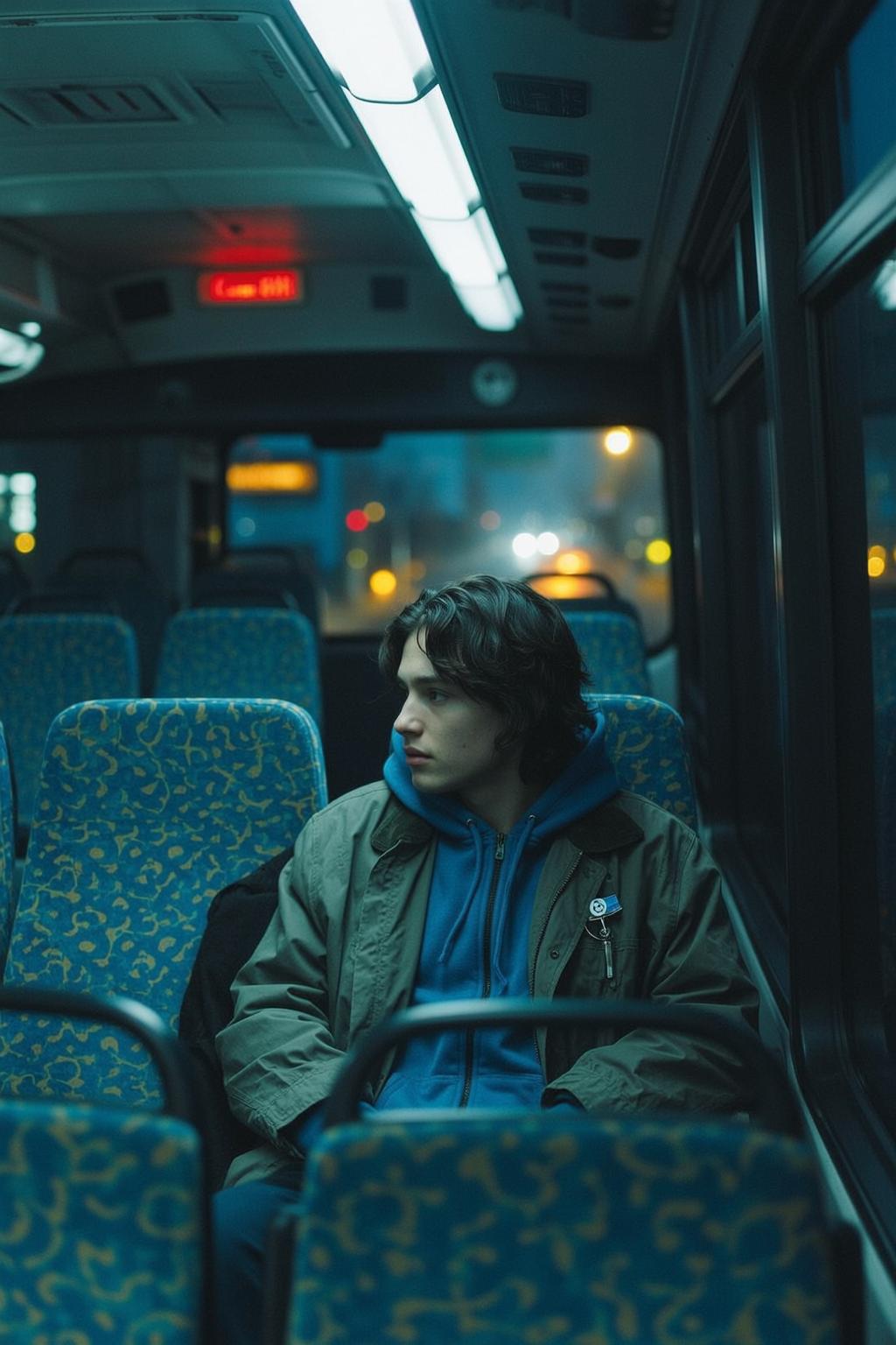 Moody Bus Window Seat