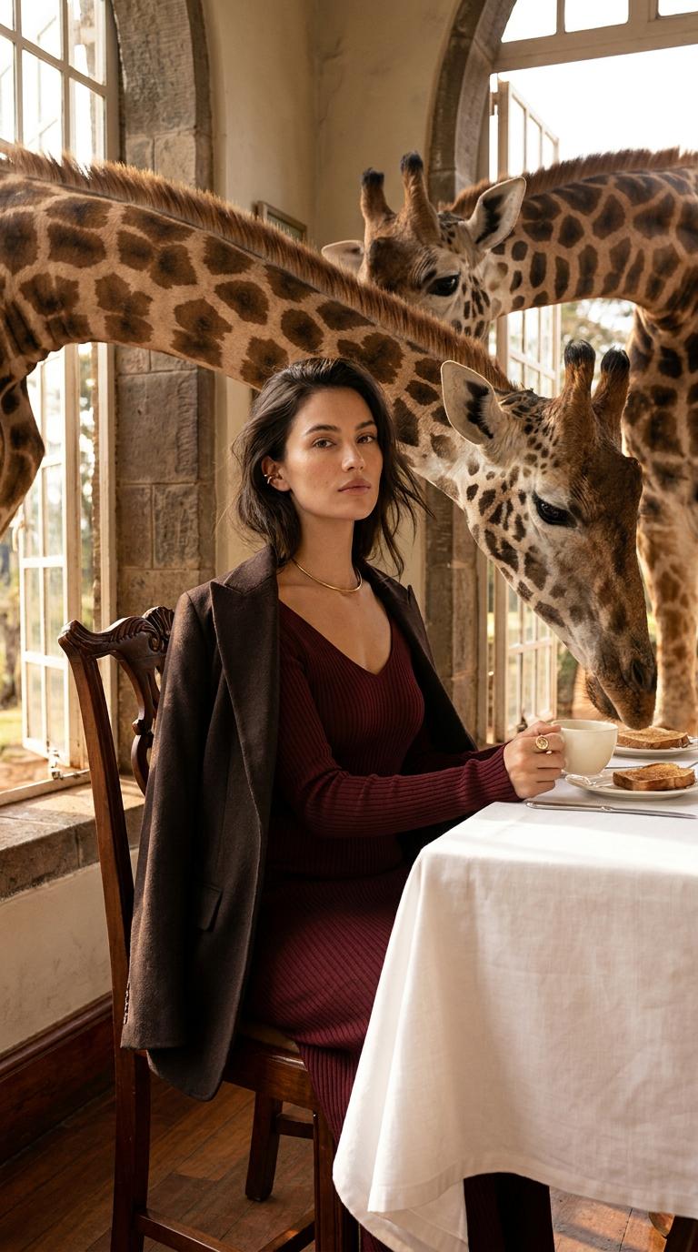 Historic Breakfast Room Giraffe