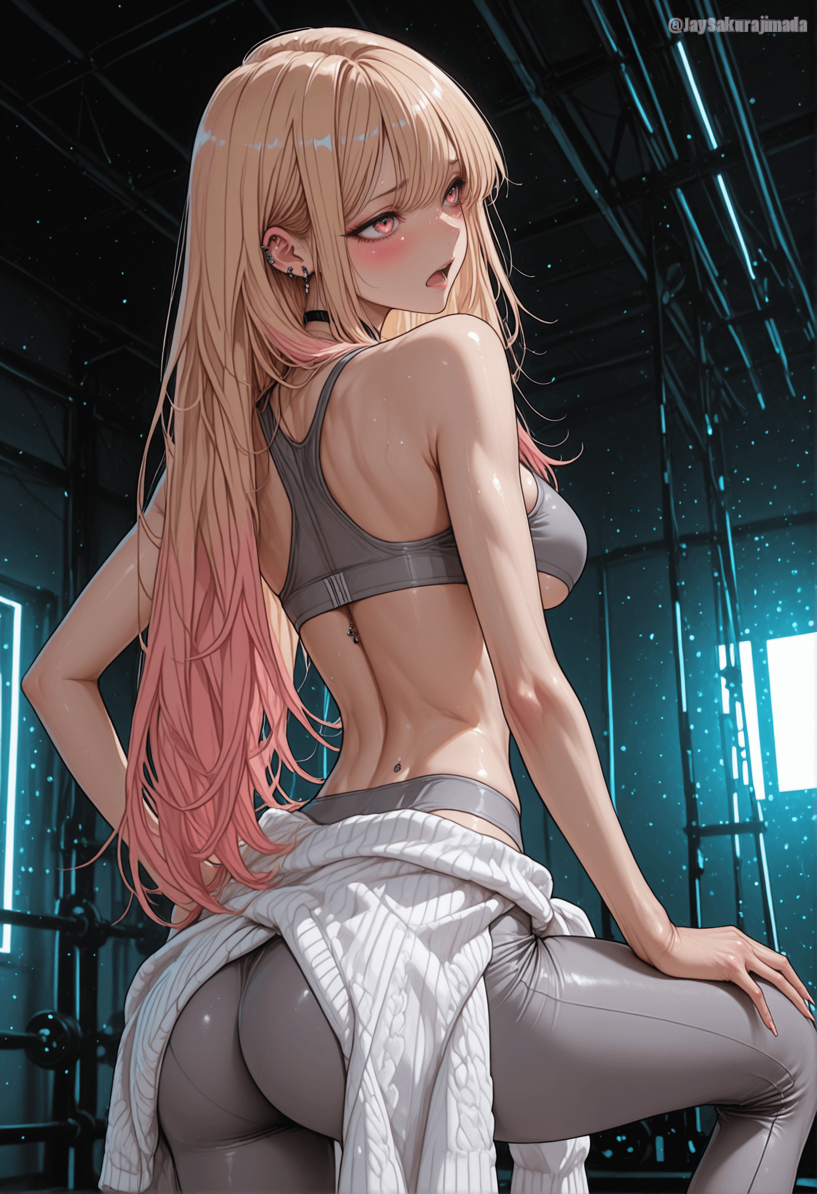 Create Detail Glossy Anime Illustration Adult