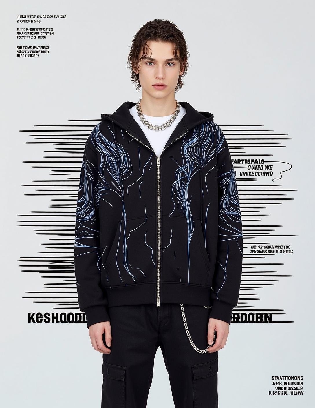 Blue Line Hoodie Cargo Pants