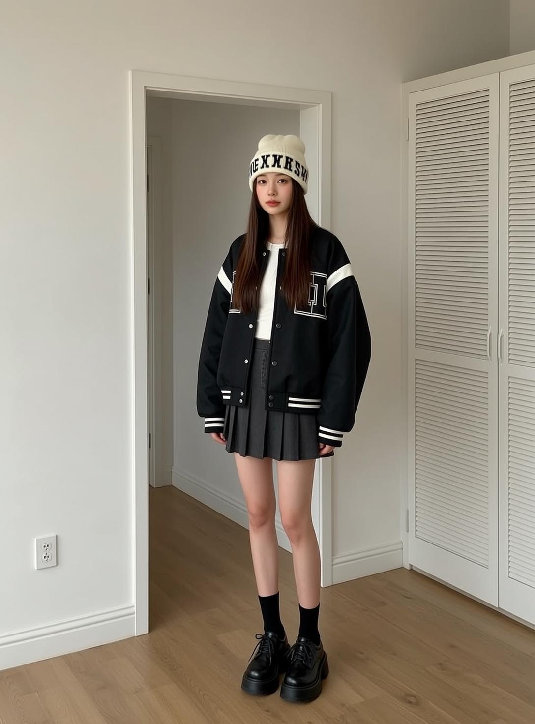 Acubi Stands Facing Forward Neutral Expression Her