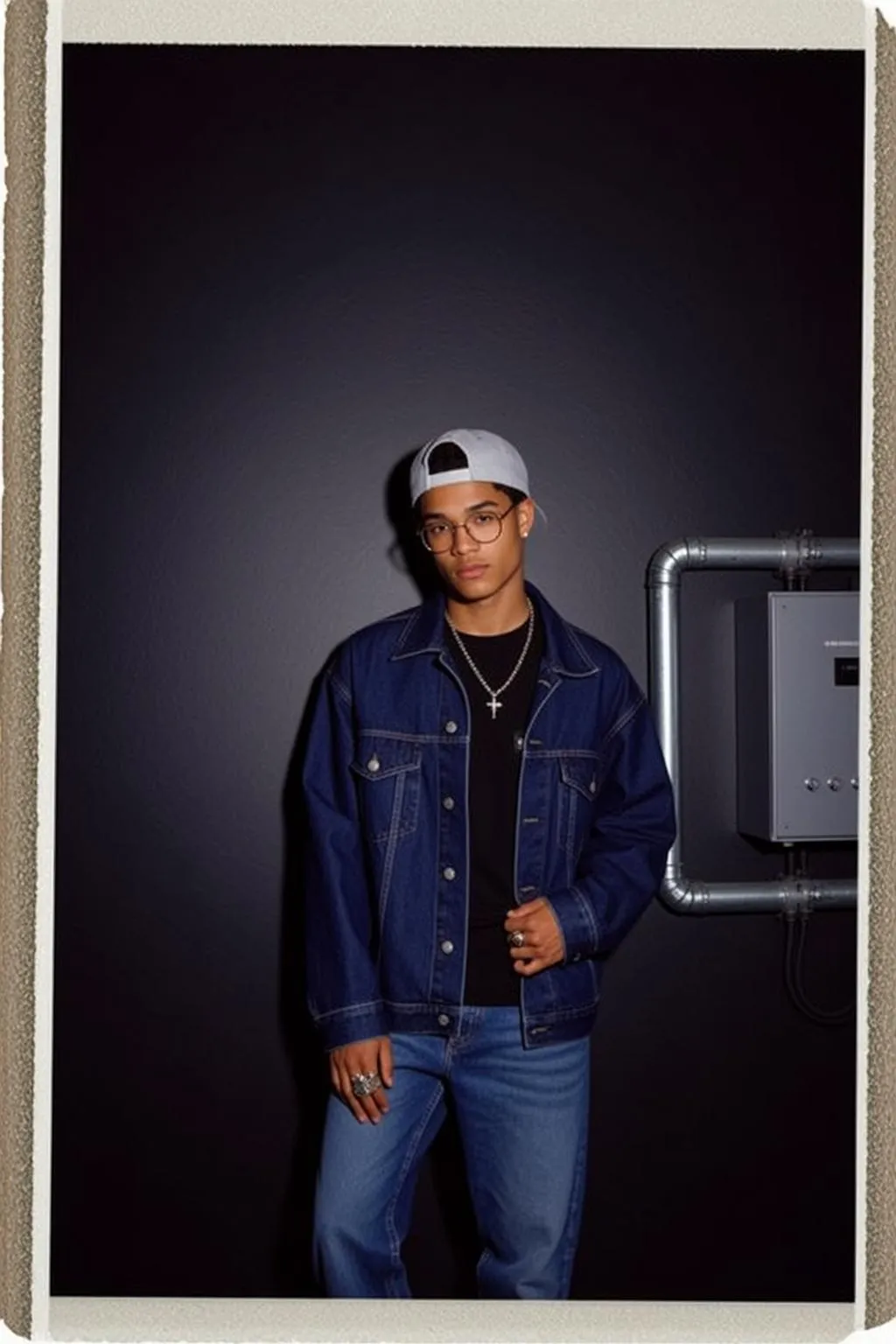 Denim Jacket Studio Portrait