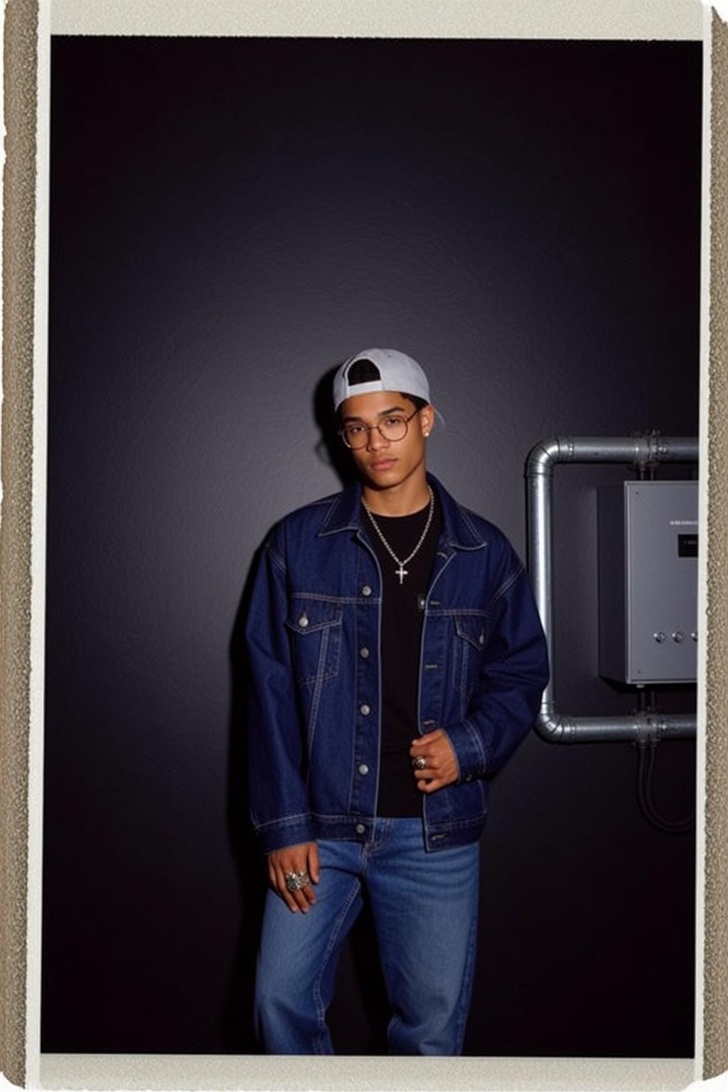 Denim Jacket Studio Portrait