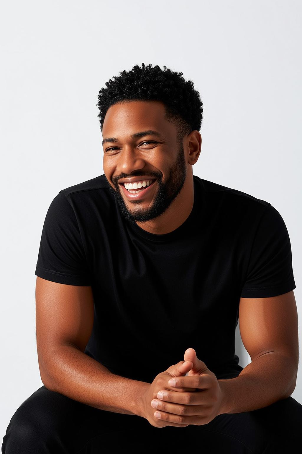 Wide Smile Seated Portrait