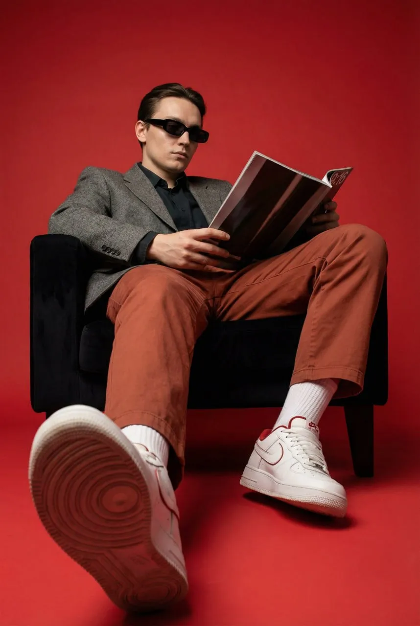 Glasses Studio Full Body Fashion Portrait