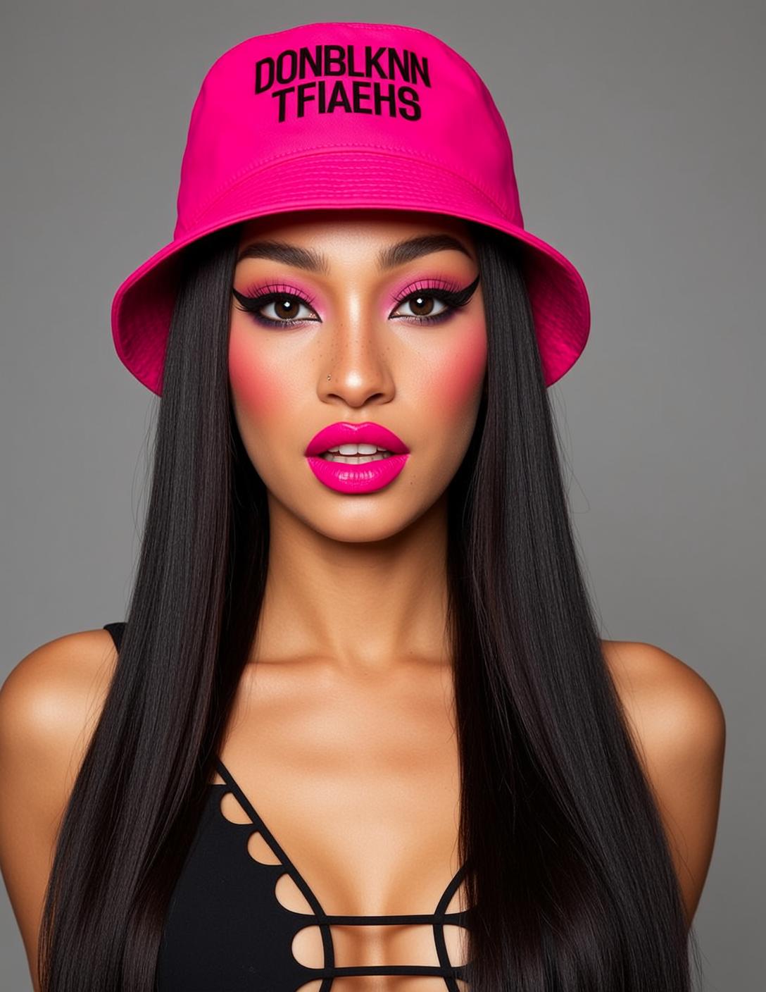 Makeup Posed Looking Directly Slight Tilt Her