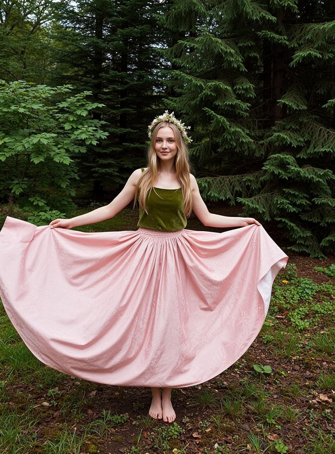 Fairycore Young Long Blonde Hair Fair Skin