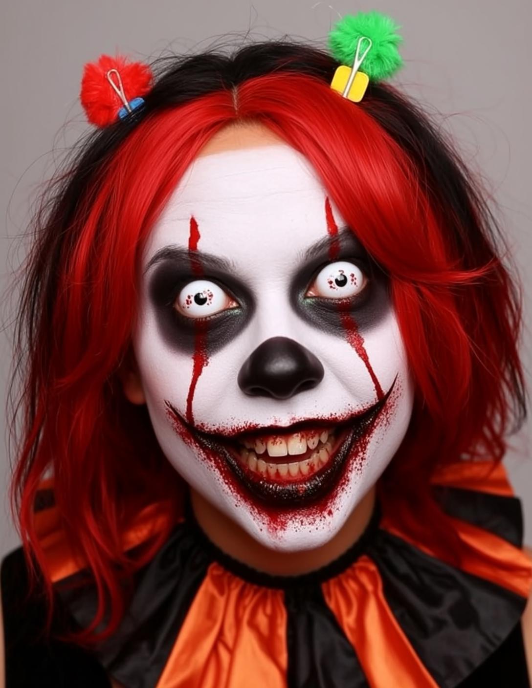 Horror Clown Smile Portrait