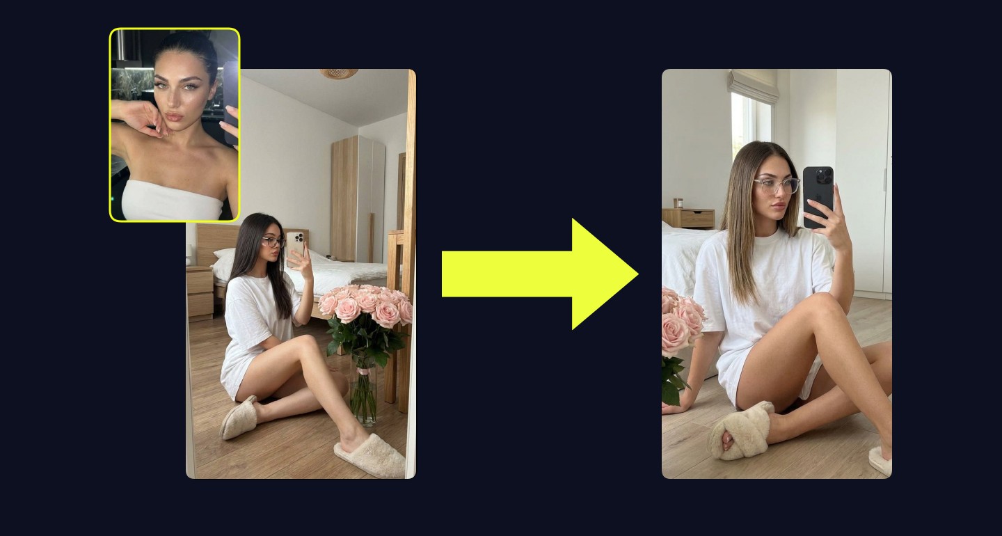 Lily remix walkthrough for Girl Bedroom Mirror Selfie Pink Roses Soft Light