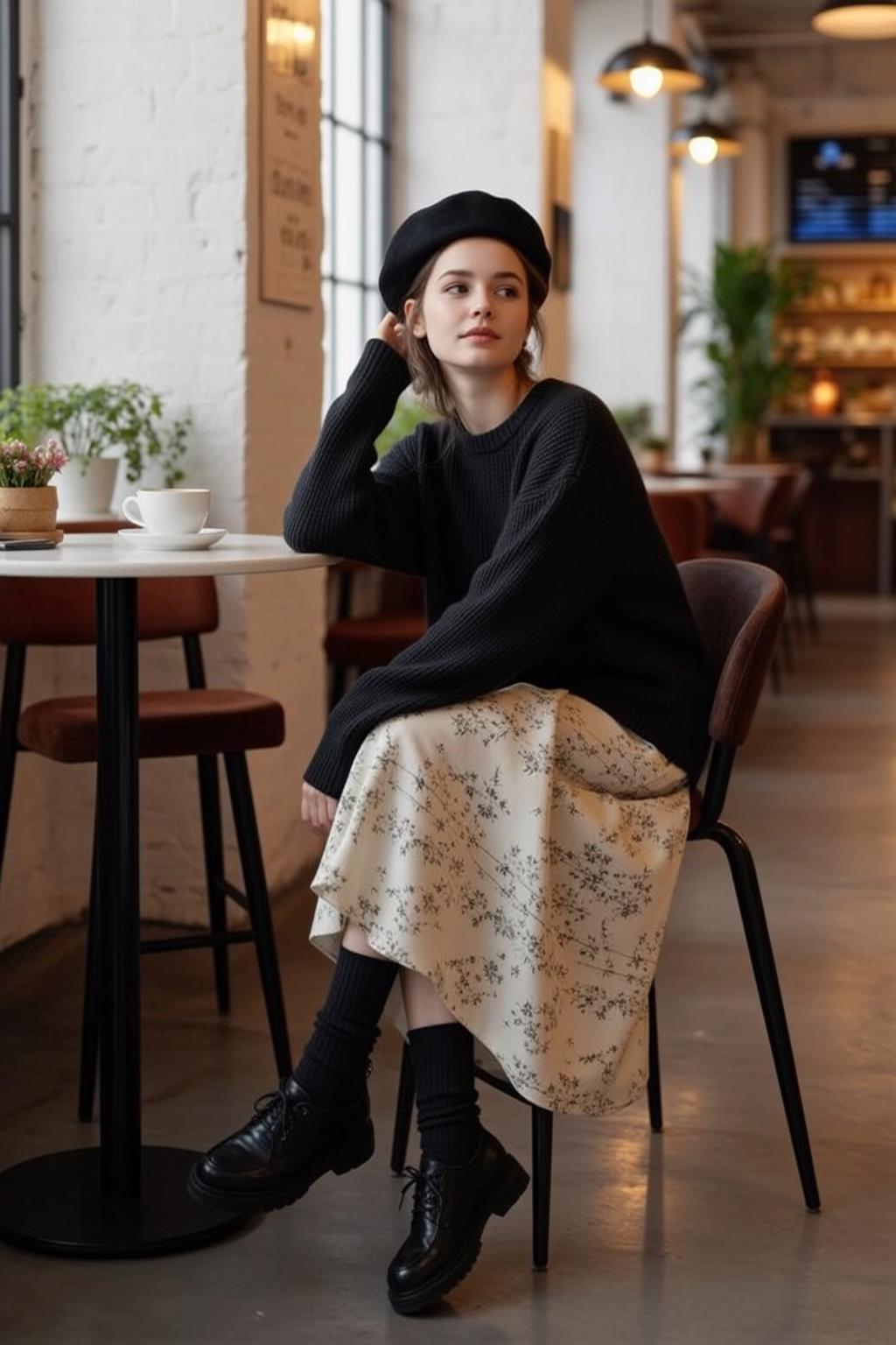 Autumn Young Brown Shoulder-length Fair Black Chunky
