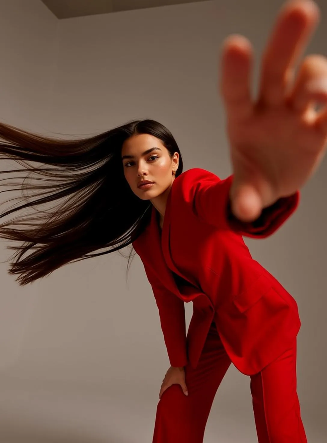 Red Suit Forward Reach