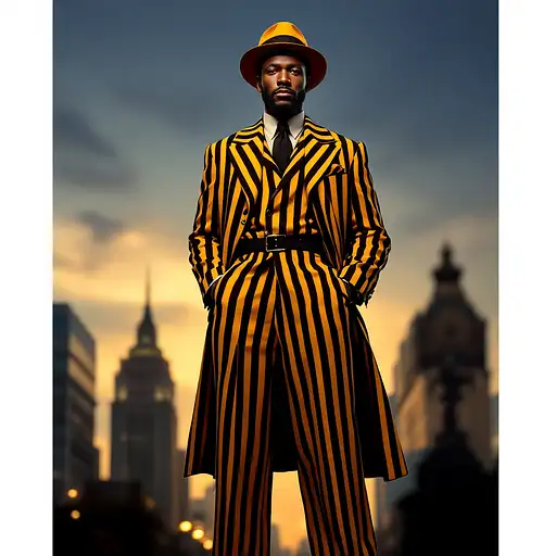 Afro-american Man Zoot Suit