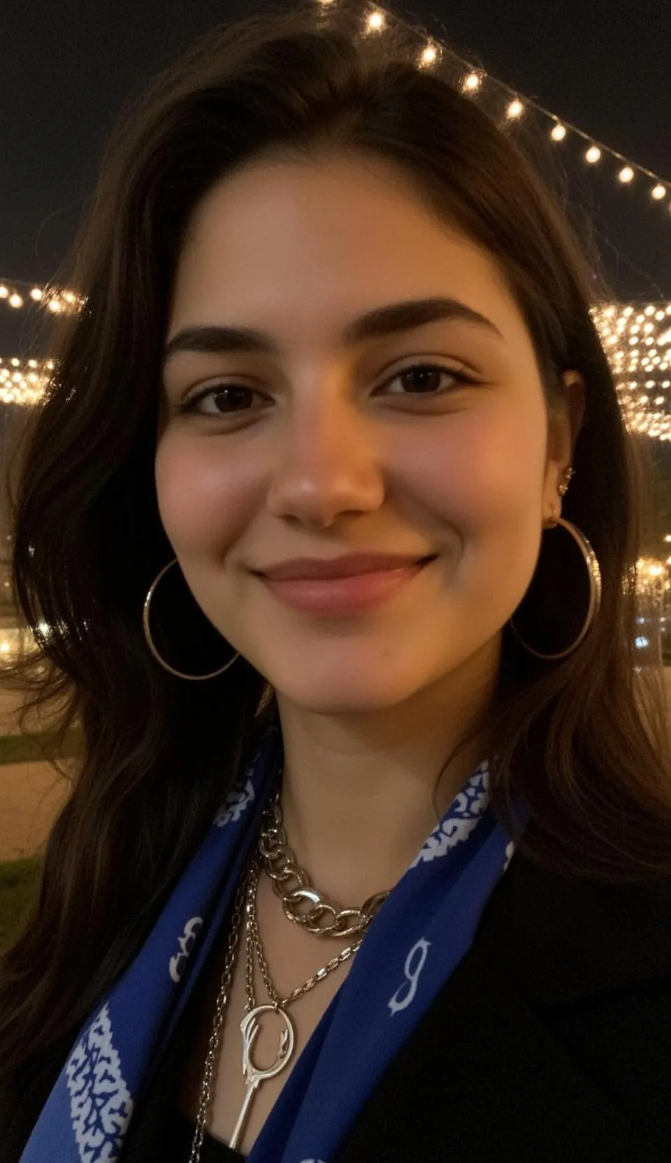 Earrings And Necklace In Fashion Portrait