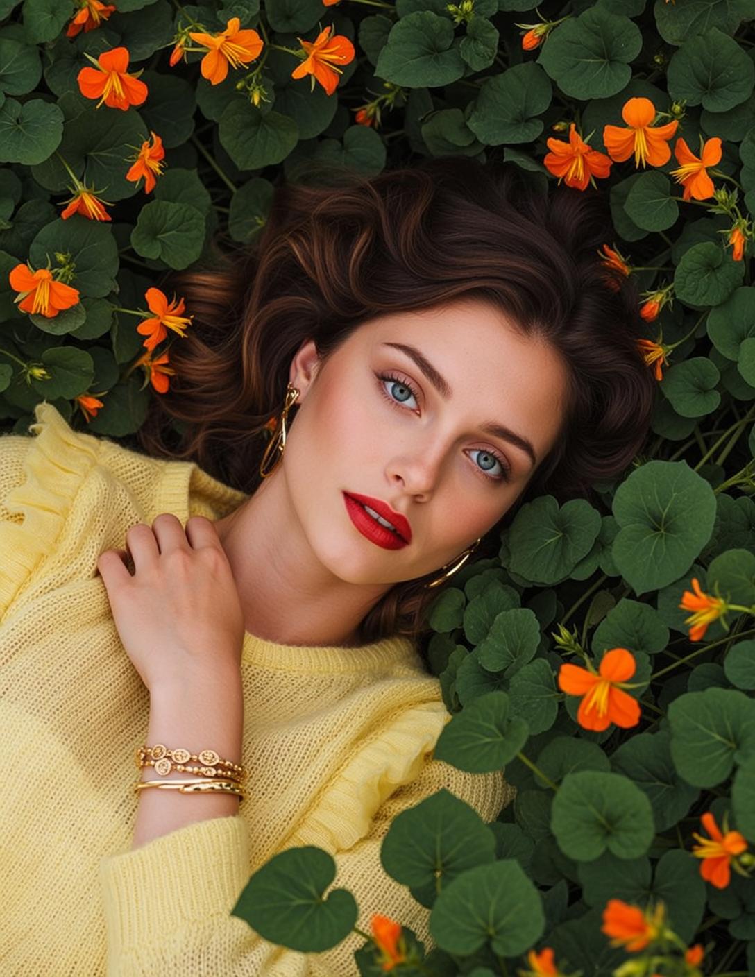 Explore Lies Her Back Surrounded Lush Green
