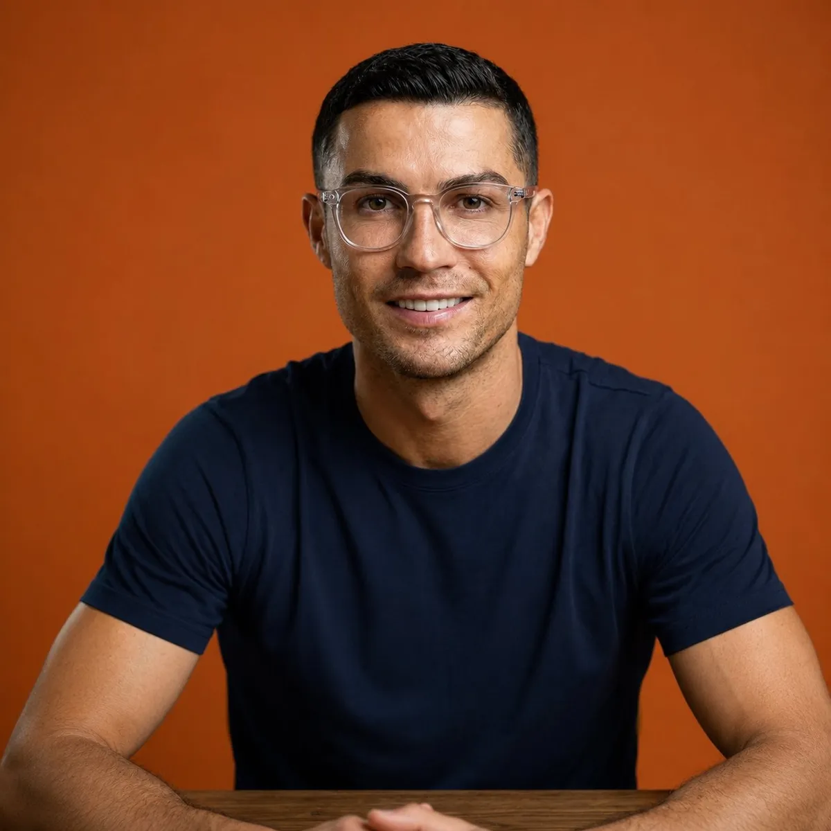 Glasses Seamless Solid Orange Studio