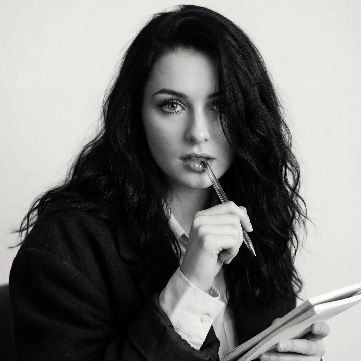 Thoughtful Woman Portrait