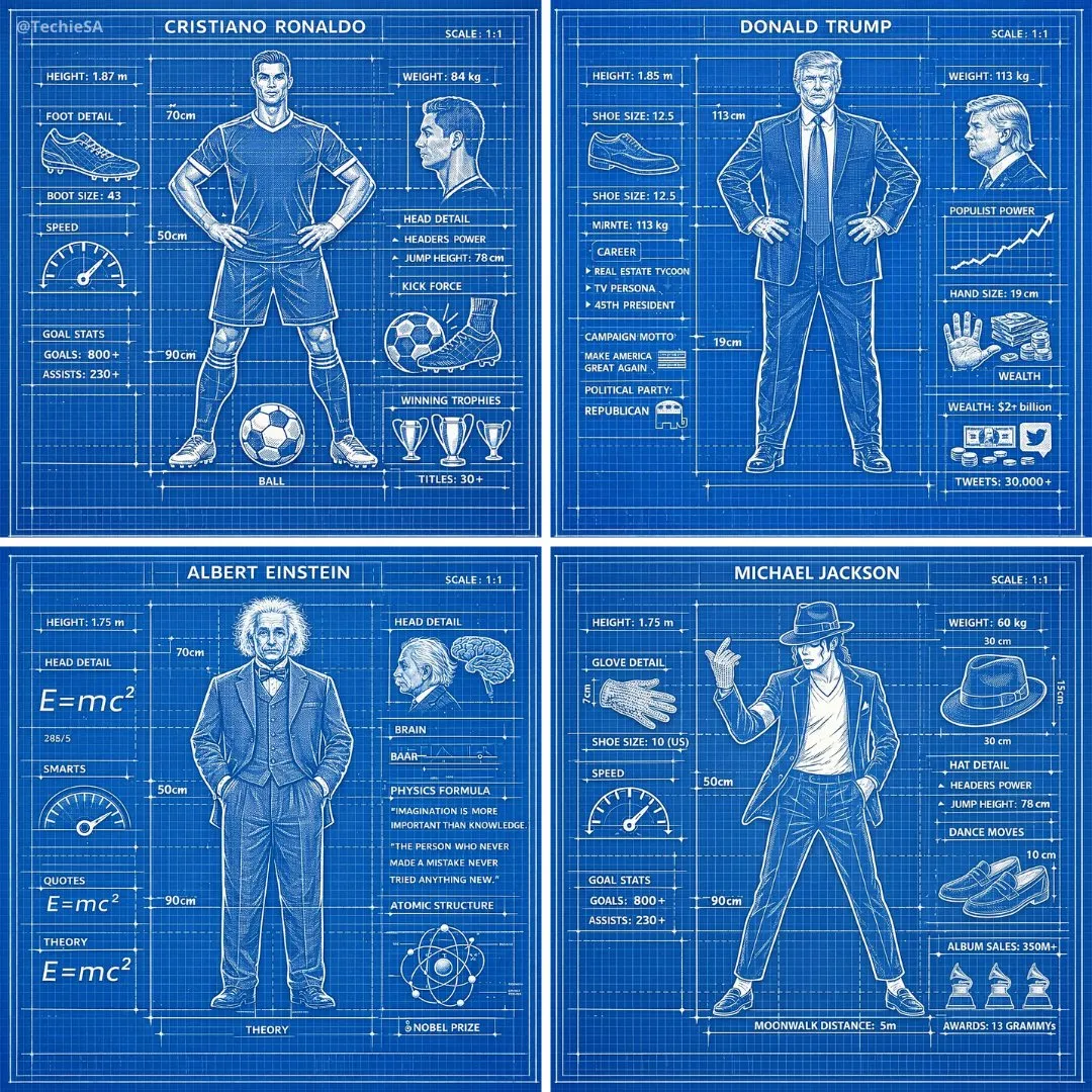 Character Blueprint Technical Illustration