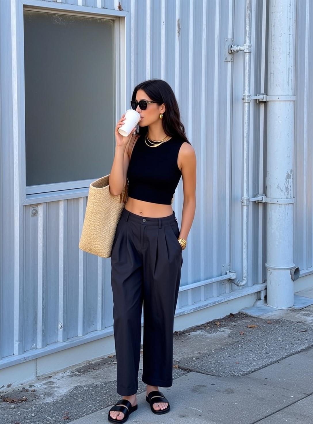Casual Dark Brown Wavy Shoulder Length Tan