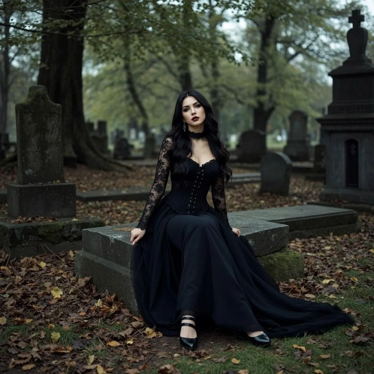 Necklace In A Cemetery