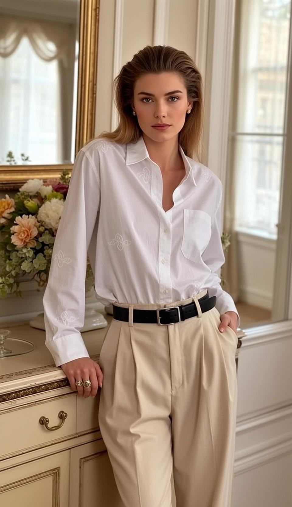 Luxury Young Long Wavy Brown Fair White
