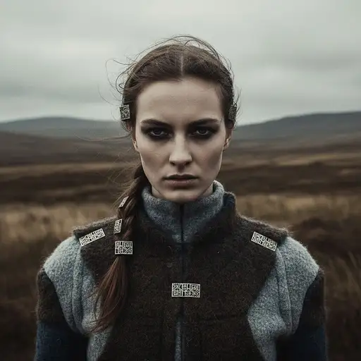 The Woman The Field Dressed For The Camera The Style
