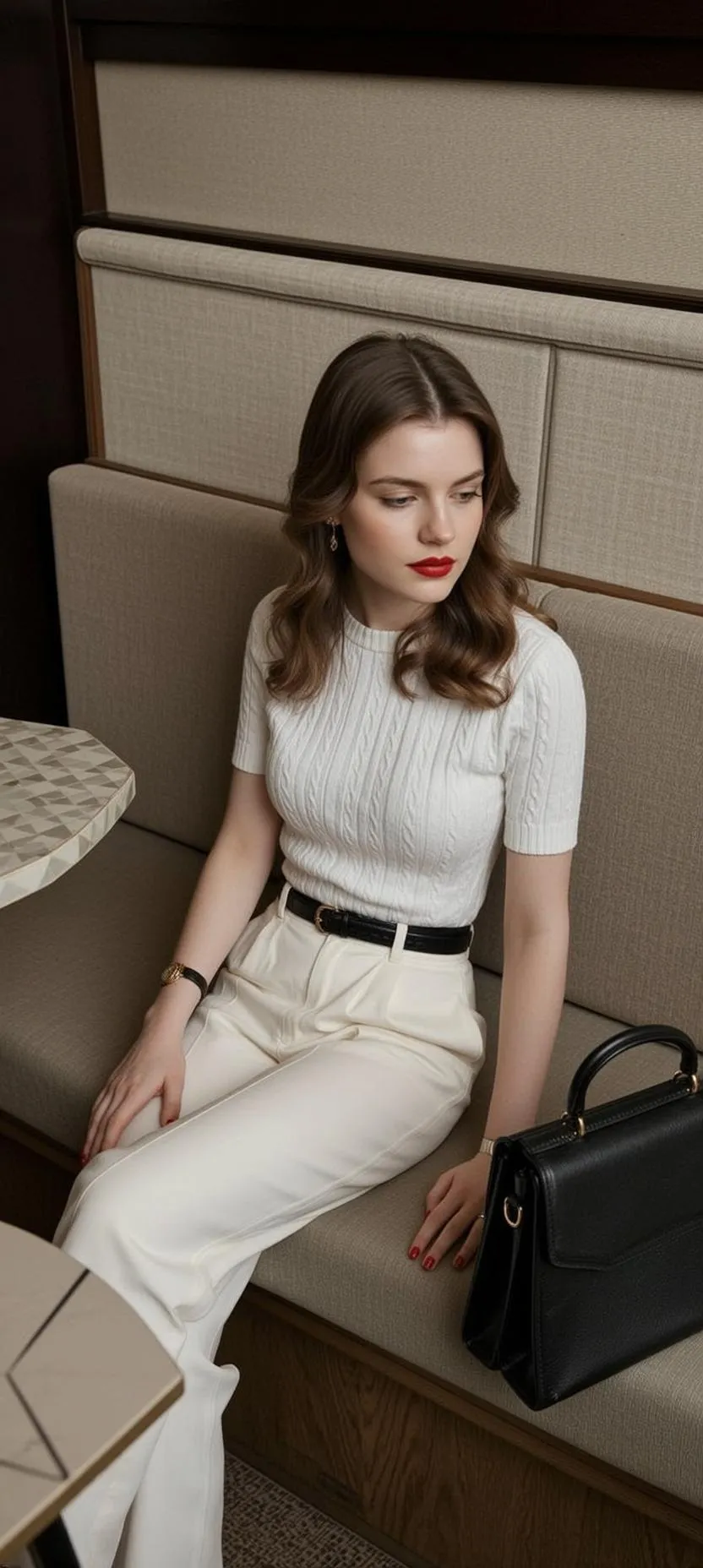 Earrings And Wristwatch At A Cafe