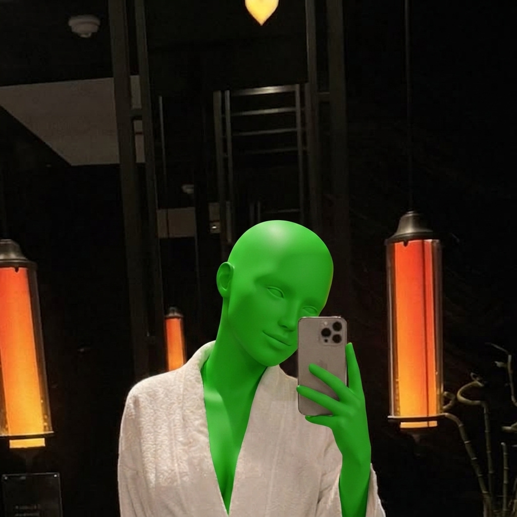Template for Sleepwear Robe Bath Robe