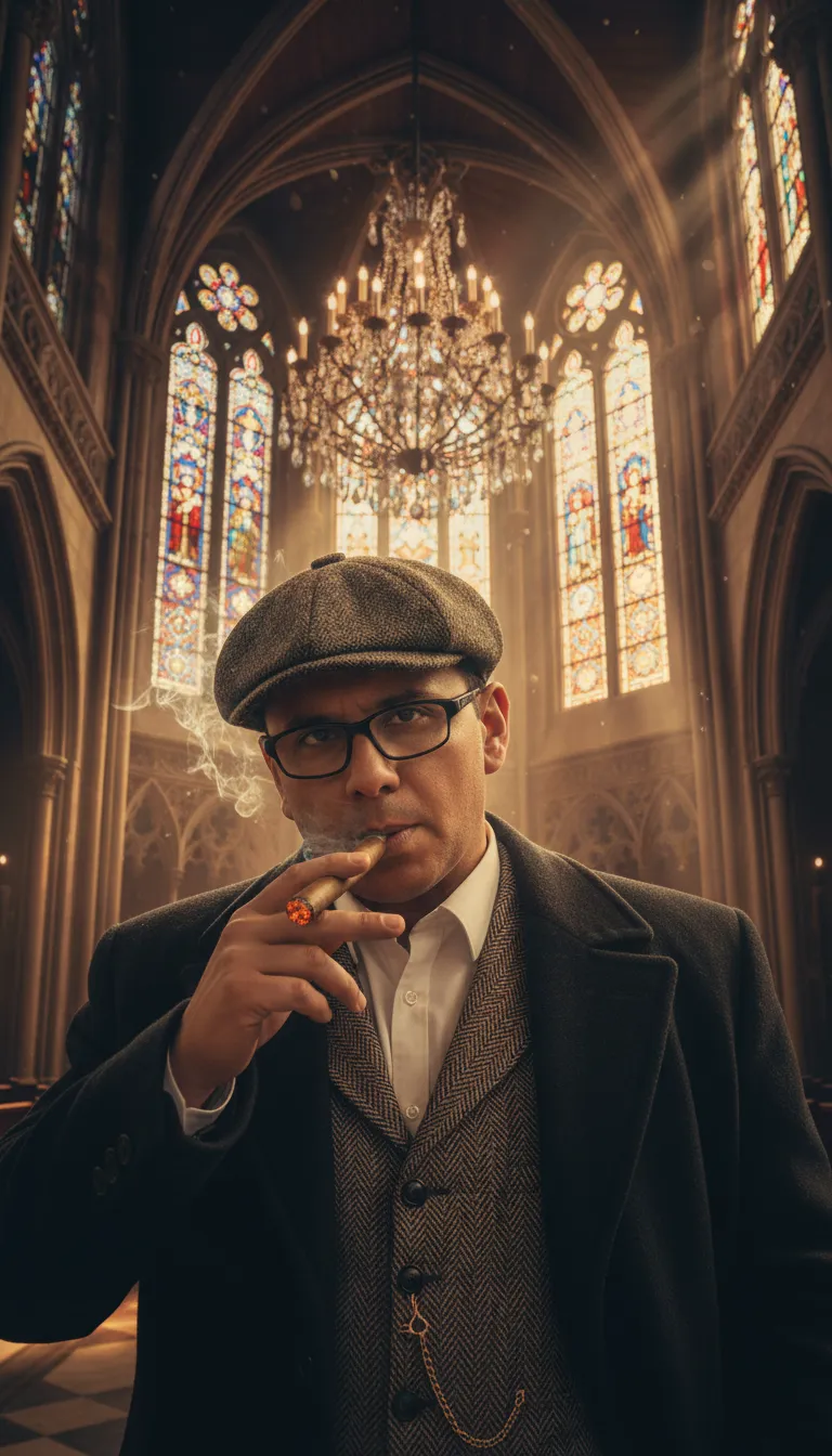 Peaky Blinders Portrait In Grand Church