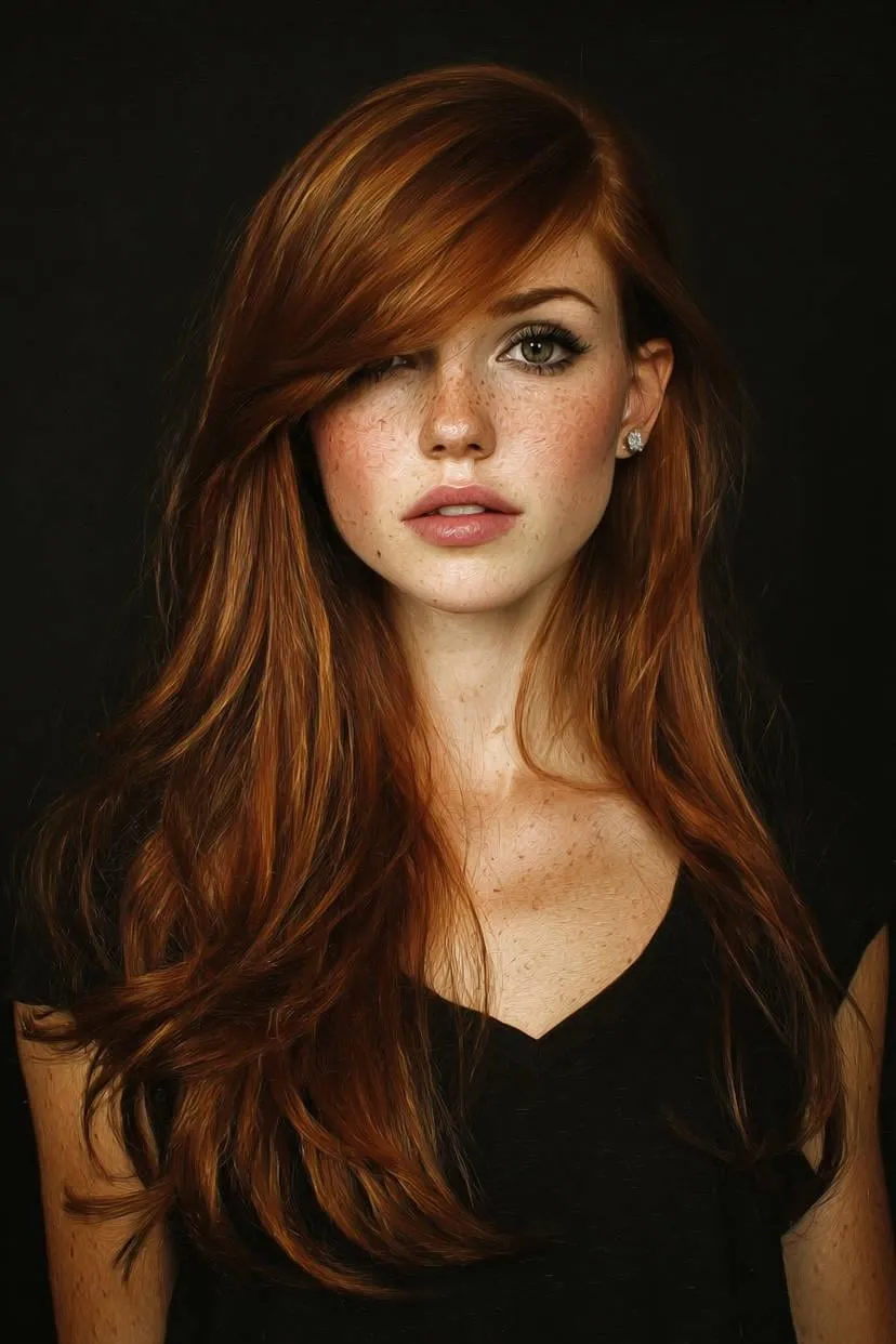 Earrings In Styled Portrait