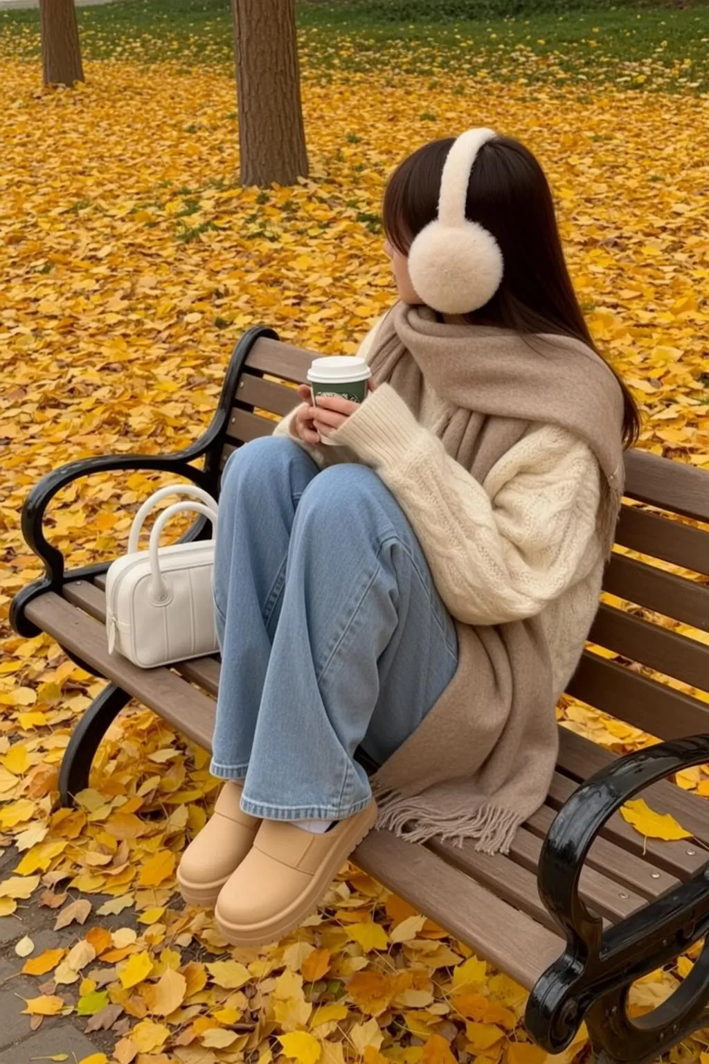 Autumn Bench Coffee Coat
