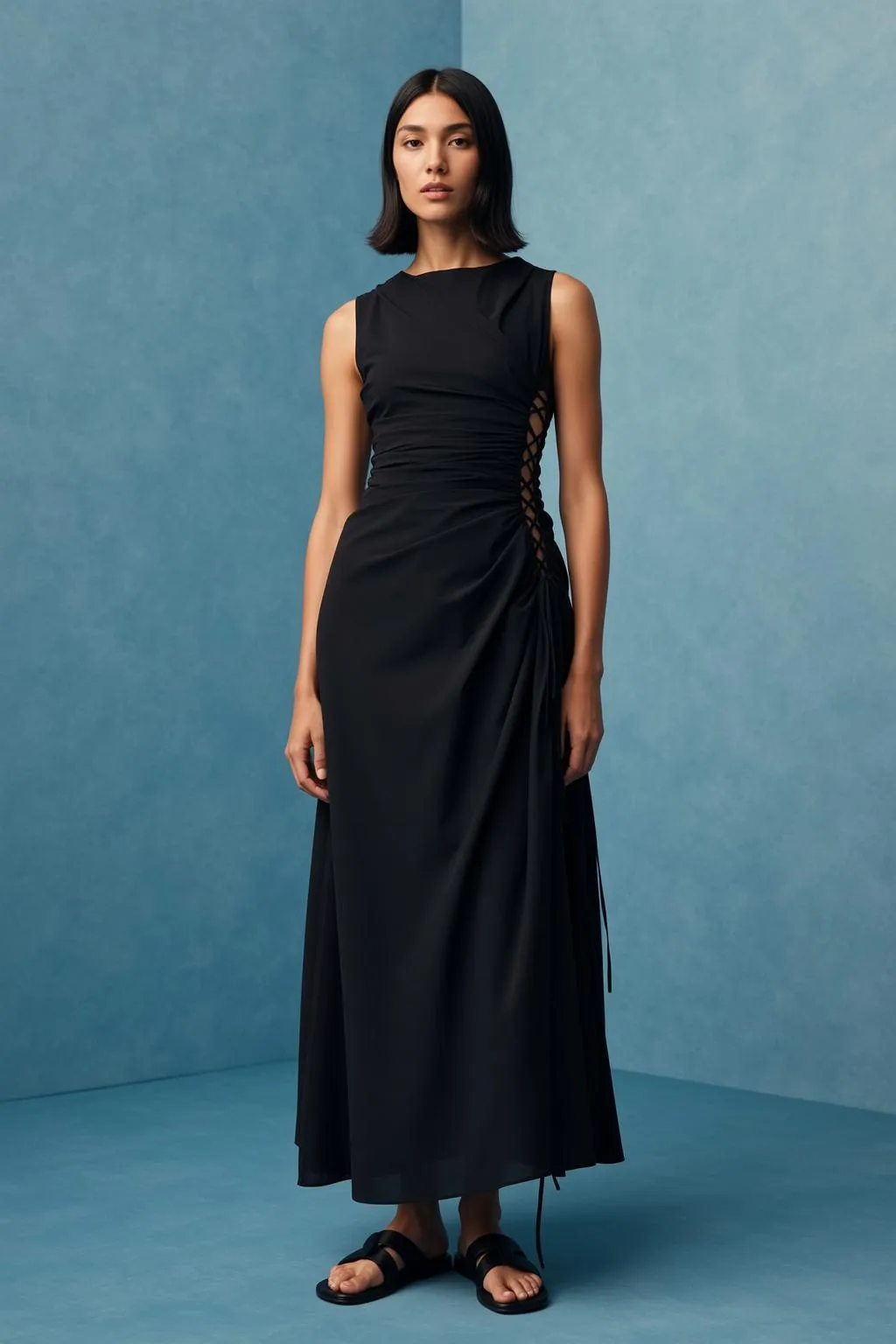 Casual Short Dark Straight Medium Toned Black