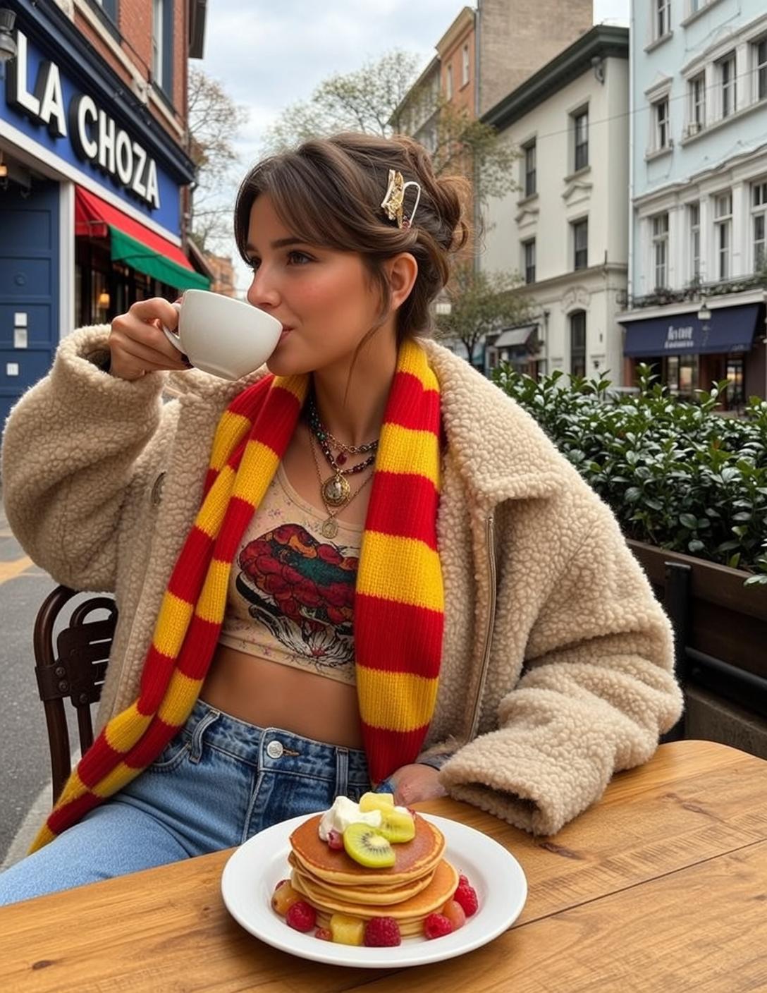 Autumn Young Brown Updo Clip Fair Cropped