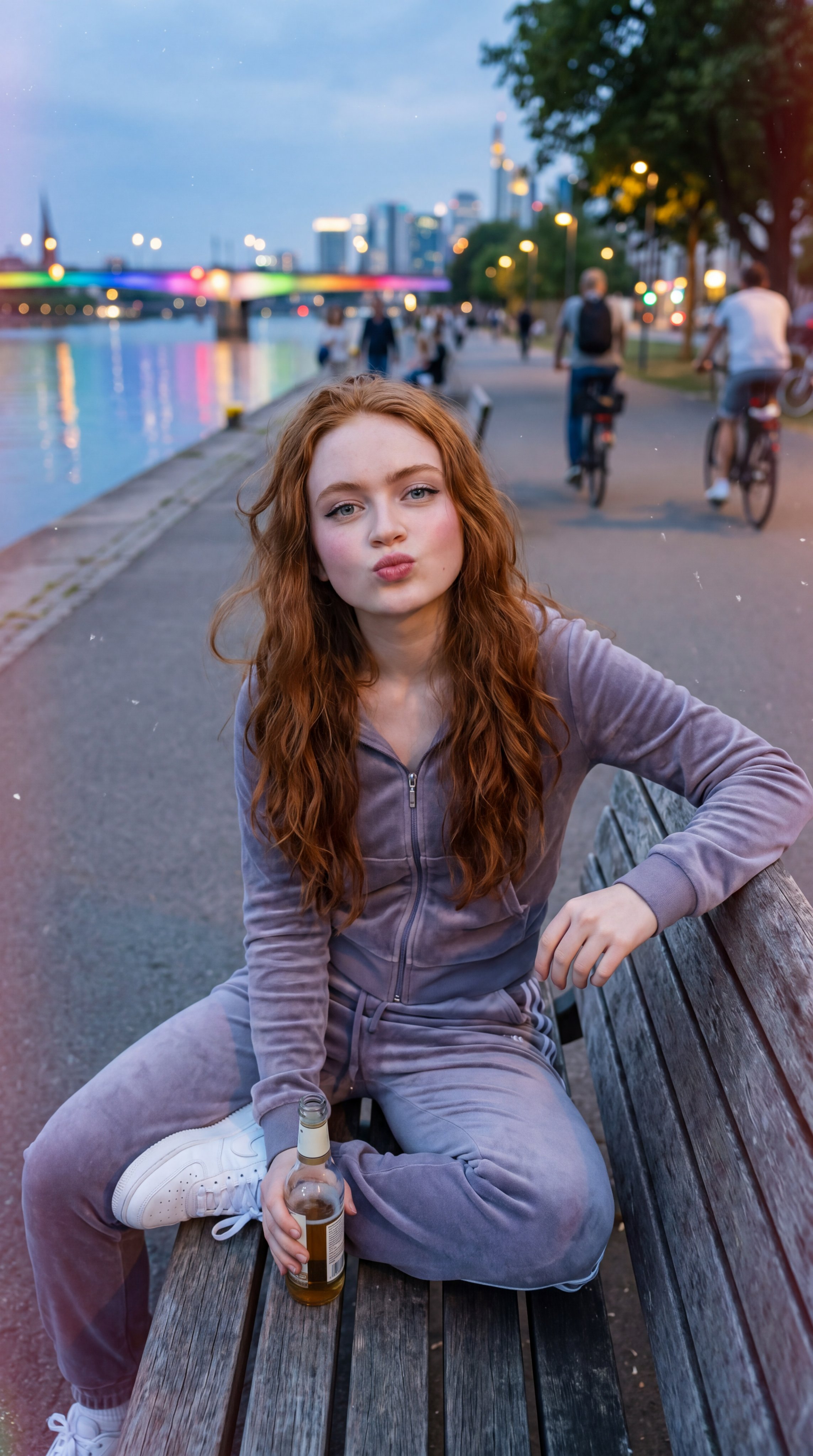 Riverside Bench Golden Hour Velour Tracksuit