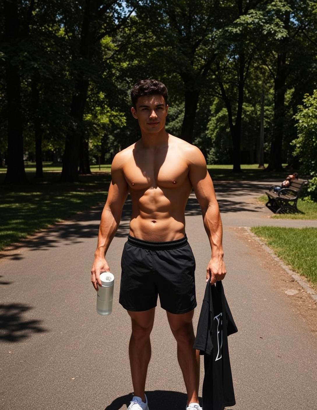 Park Water Bottle Portrait
