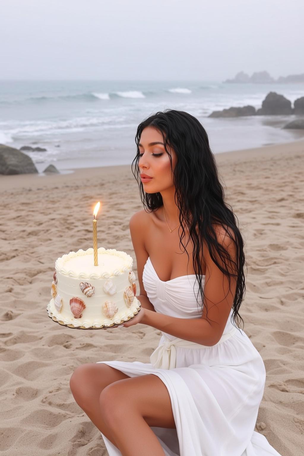 Seashell Birthday Cake