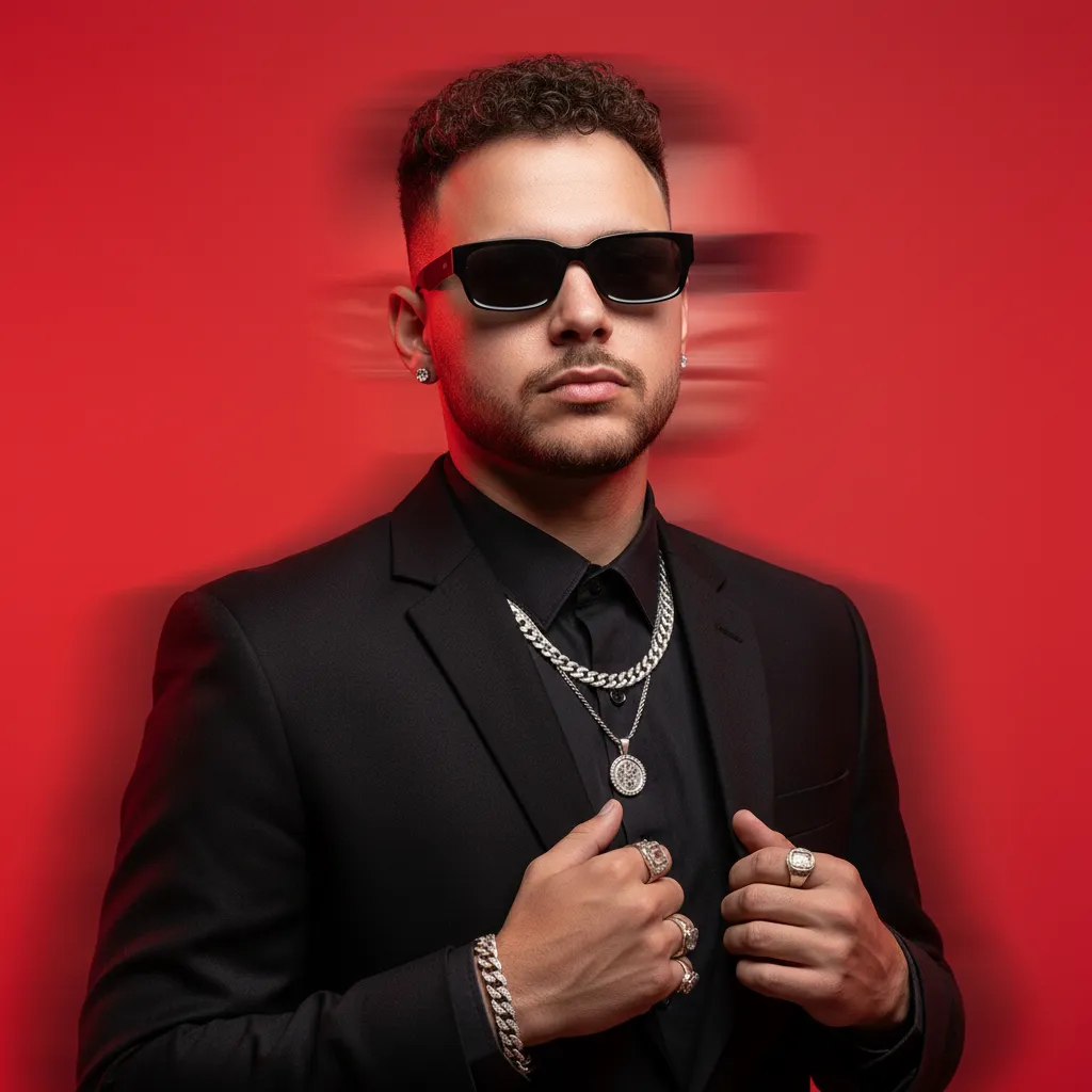 Confident Man In Black Suit Portrait