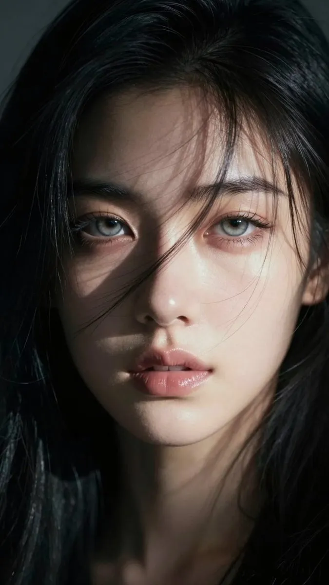 Captivating Portrait: A Dance of Light and Shadow