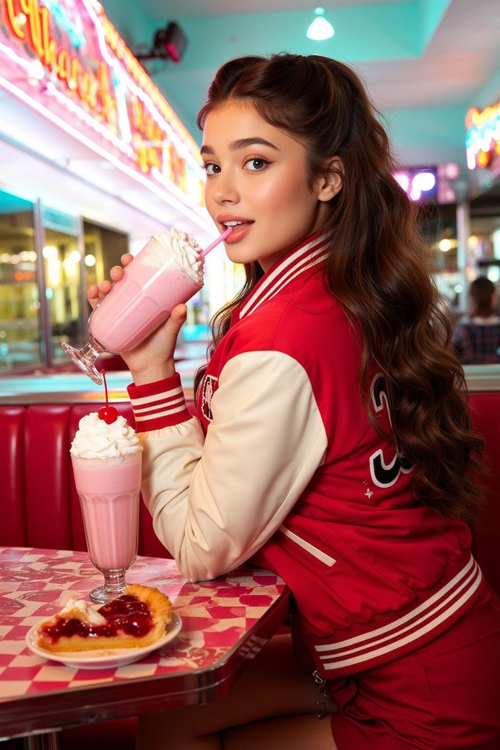 Explore Young Seated Diner Booth Leaning Forward