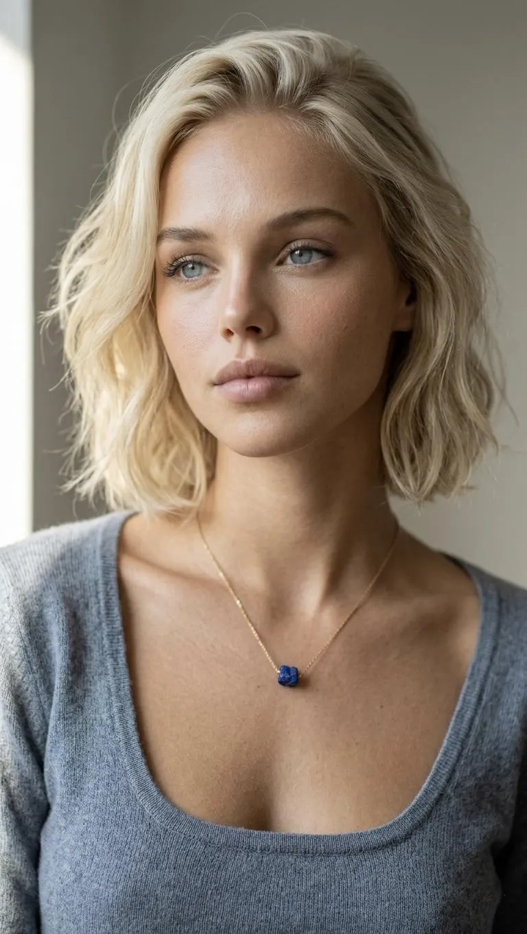 Necklace By A Wall