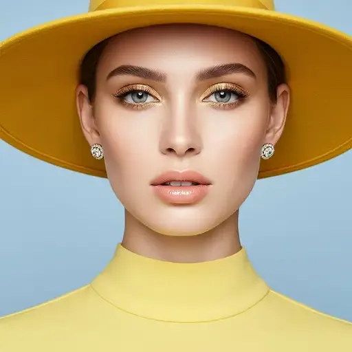 Makeup And Earrings In Fashion Portrait